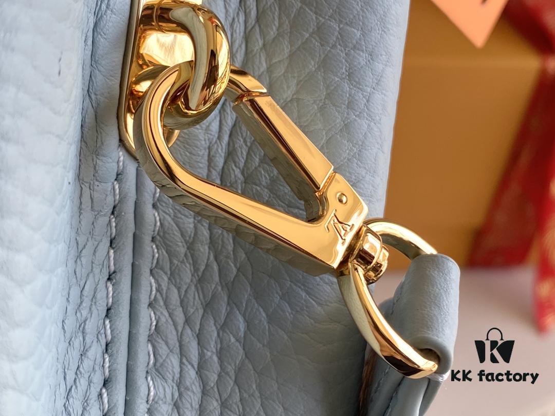 693068a16e68136f4d9a4bf2 Top Grade Full Set Packaging 【Premium Original Factory Leather 💋 M21166, M21165 Misty Blue with Exotic Sand Python Shell Closure】