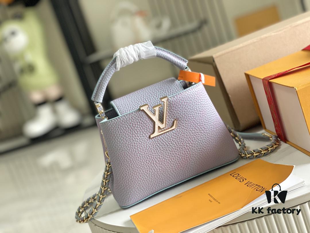 693068b96e68136f4d9a4c12 Supreme Quality Full Set Packaging 【Premium Original Factory Leather M59868💋M59850 Starlight Pearly Blue Mother-of-Pearl Button】