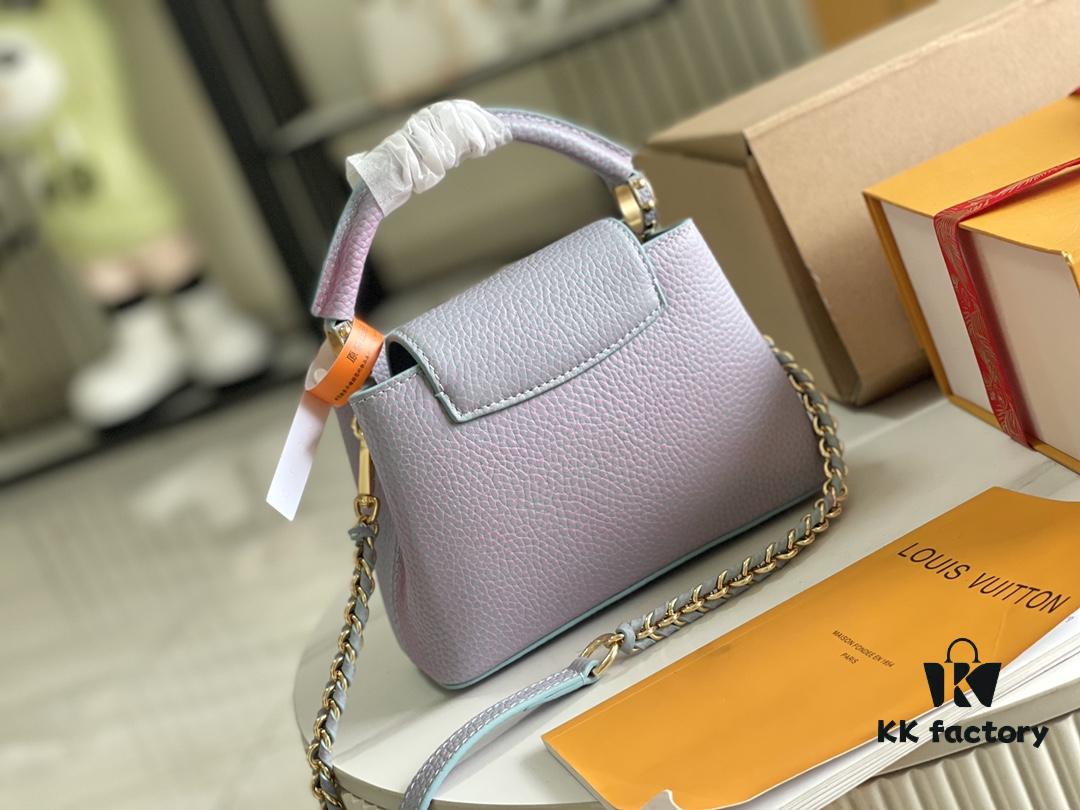 693068bb6e68136f4d9a4c14 Supreme Quality Full Set Packaging 【Premium Original Factory Leather M59868💋M59850 Starlight Pearly Blue Mother-of-Pearl Button】