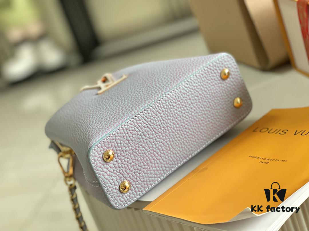 693068bb6e68136f4d9a4c15 Supreme Quality Full Set Packaging 【Premium Original Factory Leather M59868💋M59850 Starlight Pearly Blue Mother-of-Pearl Button】