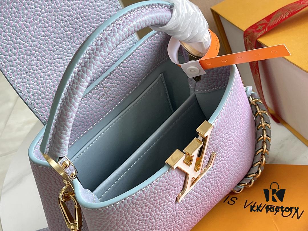 693068bd6e68136f4d9a4c18 Supreme Quality Full Set Packaging 【Premium Original Factory Leather M59868💋M59850 Starlight Pearly Blue Mother-of-Pearl Button】