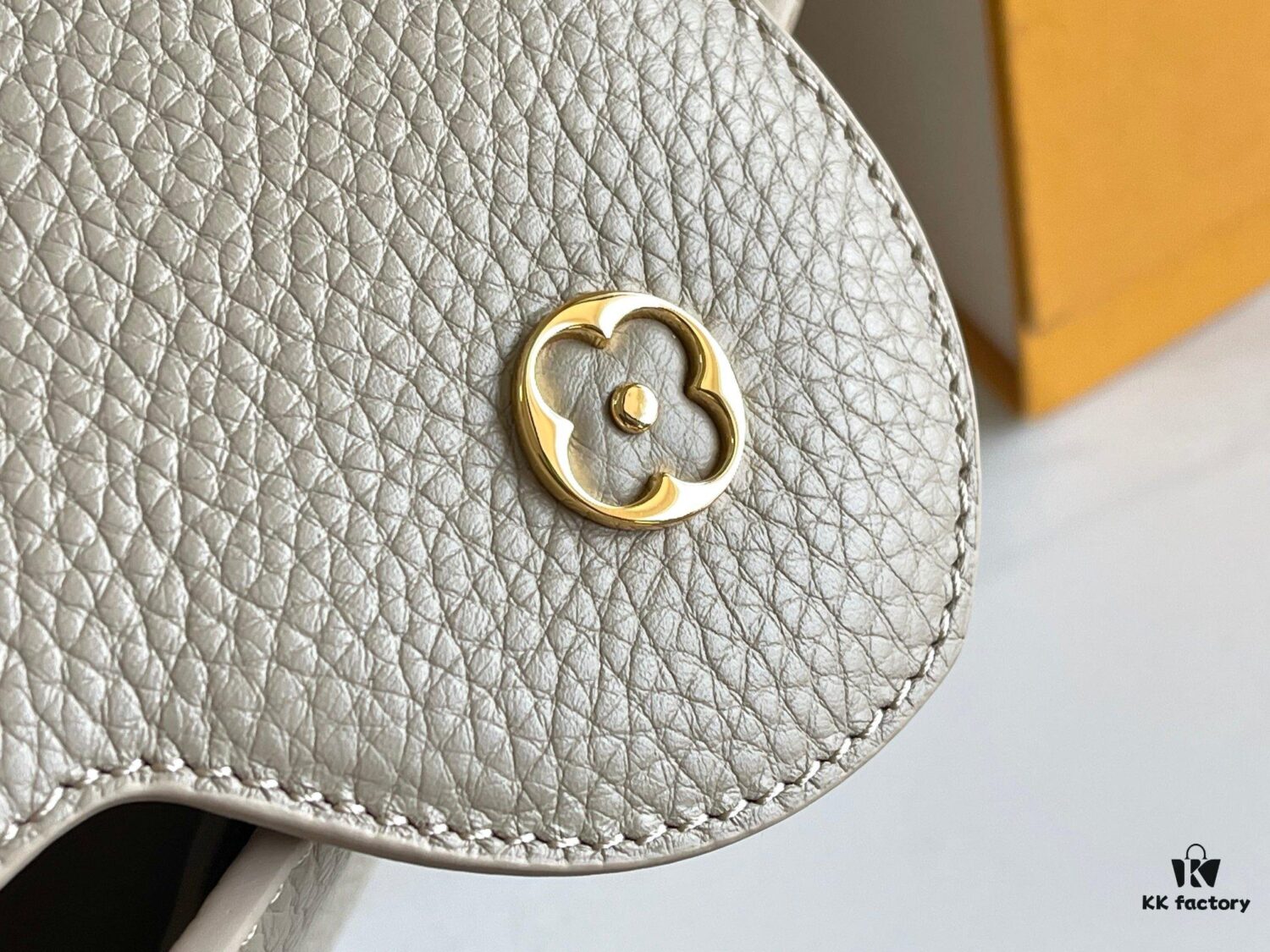 Supreme Quality Full Set Packaging 【Premium Original Leather M94429💋 M59434 Elephant Gray Gold Buckle】