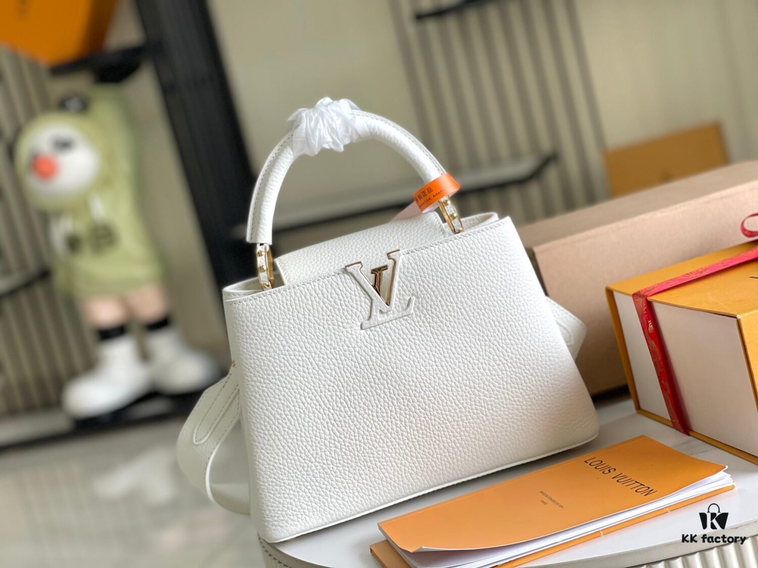693068dd6e68136f4d9a4c4b Supreme Grade Full Set Packaging 【Premium Original Leather M23456💋 M59434 White with Gold Buckle】