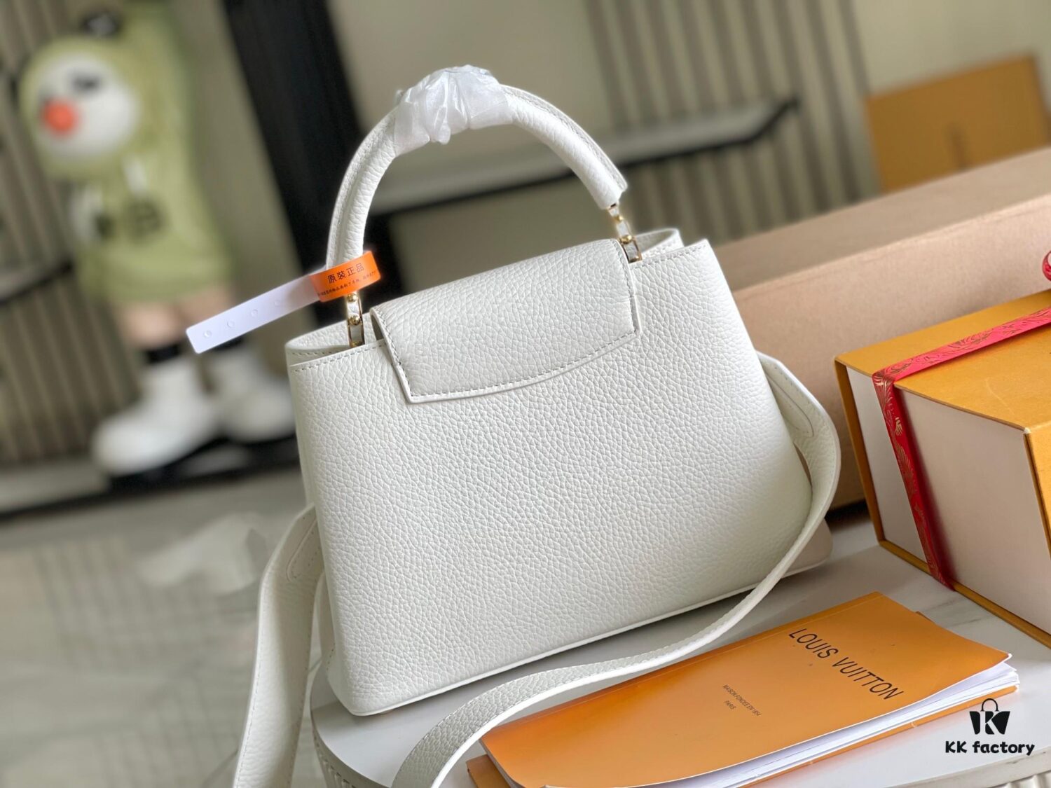 693068de6e68136f4d9a4c4c Supreme Grade Full Set Packaging 【Premium Original Leather M23456💋 M59434 White with Gold Buckle】