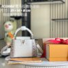 693068e16e68136f4d9a4c51 Top Grade Full Set Packaging 【Premium Original Factory Leather M22002💋 N98156 Matte White Himalaya Gold Hardware】