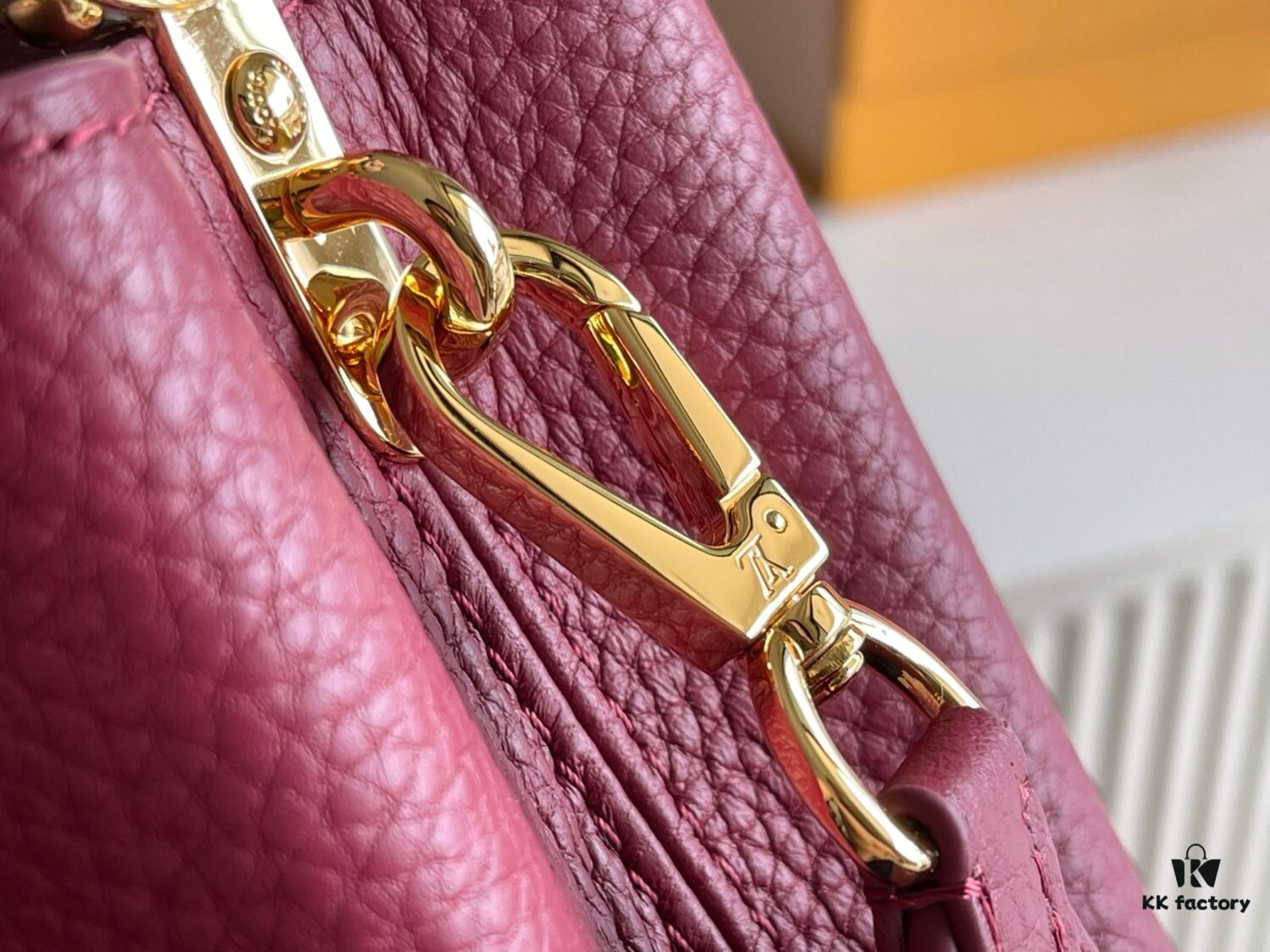 Premium Full Set Packaging 【Top Quality Original Factory Leather M82068💋 N82067 Grape Purple with Paris Pink Python Gold Clasp】
