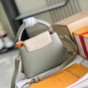 Grade A Full Set Packaging [Grade A Premium Original Factory Leather M24471 Mini Green with Beige Gold Upgraded Hardware] [Capucines Mini Handbag]