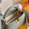 Grade A Full Set Packaging [Grade A Premium Original Factory Leather M24471 Mini Green with Beige Gold Upgraded Hardware] [Capucines Mini Handbag]