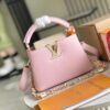 693068fc6e68136f4d9a4c82 Supreme Grade Full Set Packaging 【Top Quality Original Factory Leather M23950💋 M23951 Pink with Beige Gold Upgraded Hardware】【Capucines Mini Handbag】