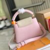 693068fc6e68136f4d9a4c83 Supreme Grade Full Set Packaging 【Top Quality Original Factory Leather M23950💋 M23951 Pink with Beige Gold Upgraded Hardware】【Capucines Mini Handbag】