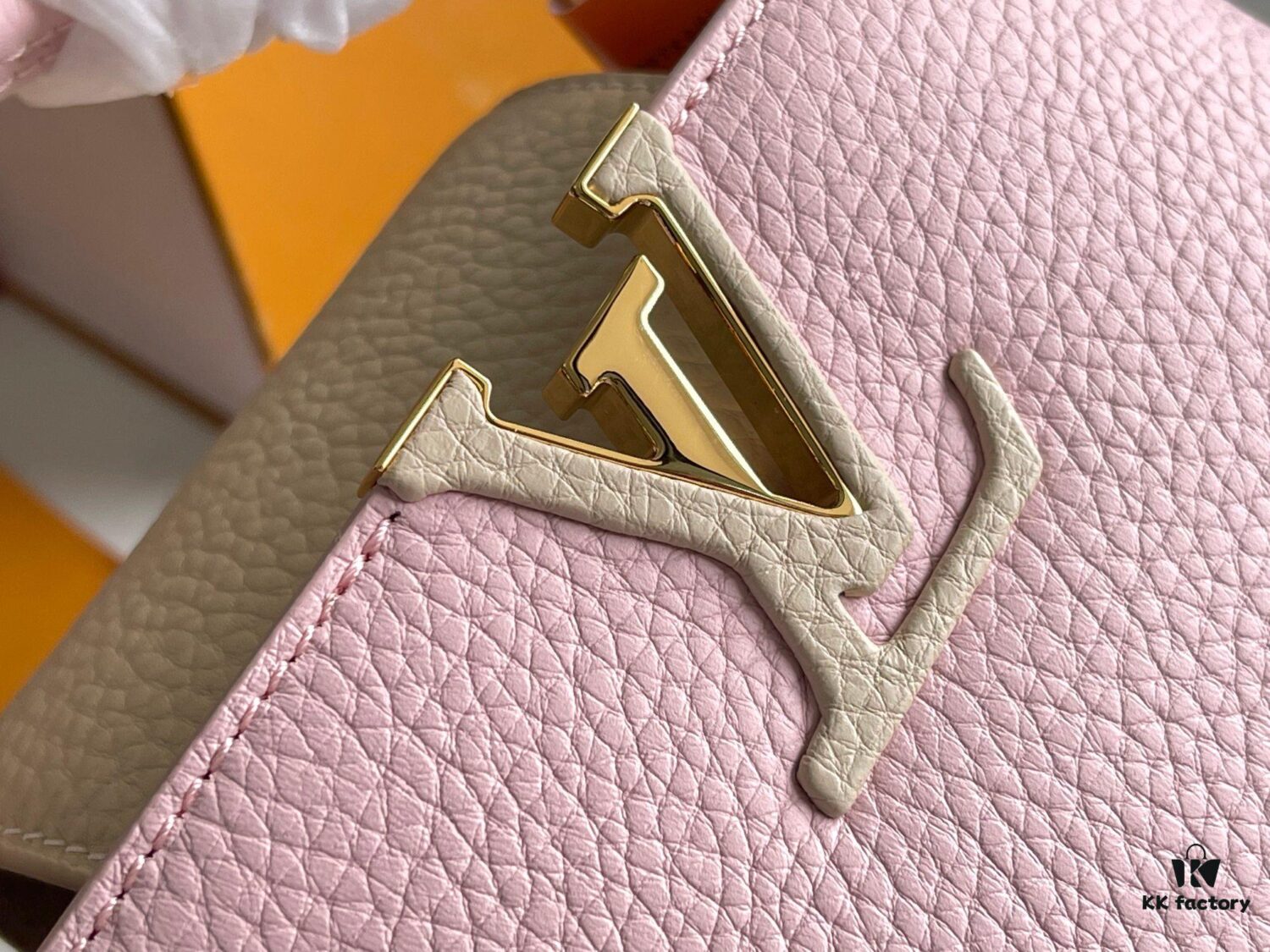 693068fe6e68136f4d9a4c85 Supreme Grade Full Set Packaging 【Top Quality Original Factory Leather M23950💋 M23951 Pink with Beige Gold Upgraded Hardware】【Capucines Mini Handbag】