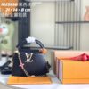 693069006e68136f4d9a4c87 Top Grade Full Set Packaging 【Top Grade Original Factory Leather M23950💋 M23951 Black with White Gold Upgraded Hardware】【Capucines Mini Handbag】