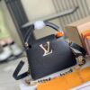 693069006e68136f4d9a4c89 Top Grade Full Set Packaging 【Top Grade Original Factory Leather M23950💋 M23951 Black with White Gold Upgraded Hardware】【Capucines Mini Handbag】
