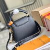 693069006e68136f4d9a4c8a Top Grade Full Set Packaging 【Top Grade Original Factory Leather M23950💋 M23951 Black with White Gold Upgraded Hardware】【Capucines Mini Handbag】