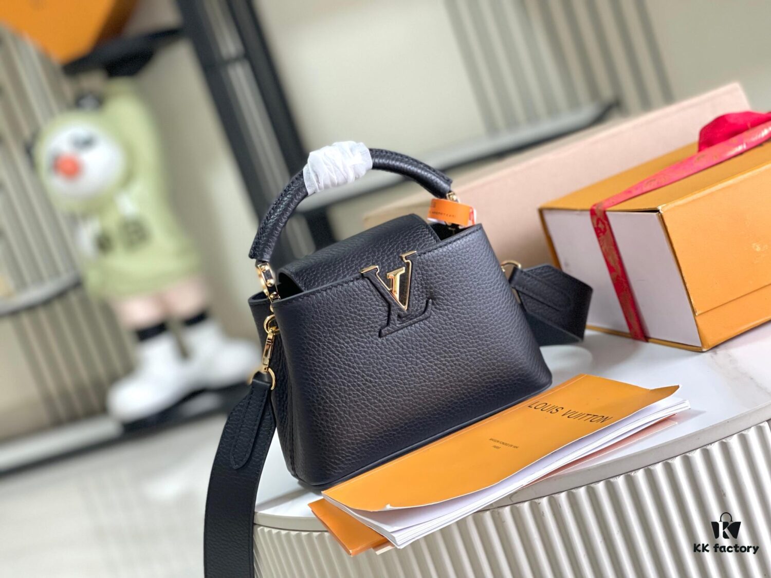693069056e68136f4d9a4c91 Top-Grade Complete Set Packaging 【Premium Original Leather M48863 💋 M59433 Black with Gold Clasp】