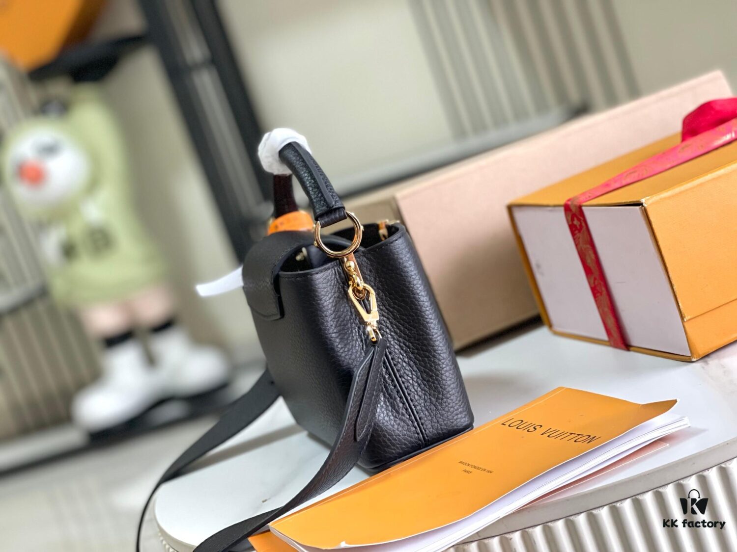 693069066e68136f4d9a4c93 Top-Grade Complete Set Packaging 【Premium Original Leather M48863 💋 M59433 Black with Gold Clasp】
