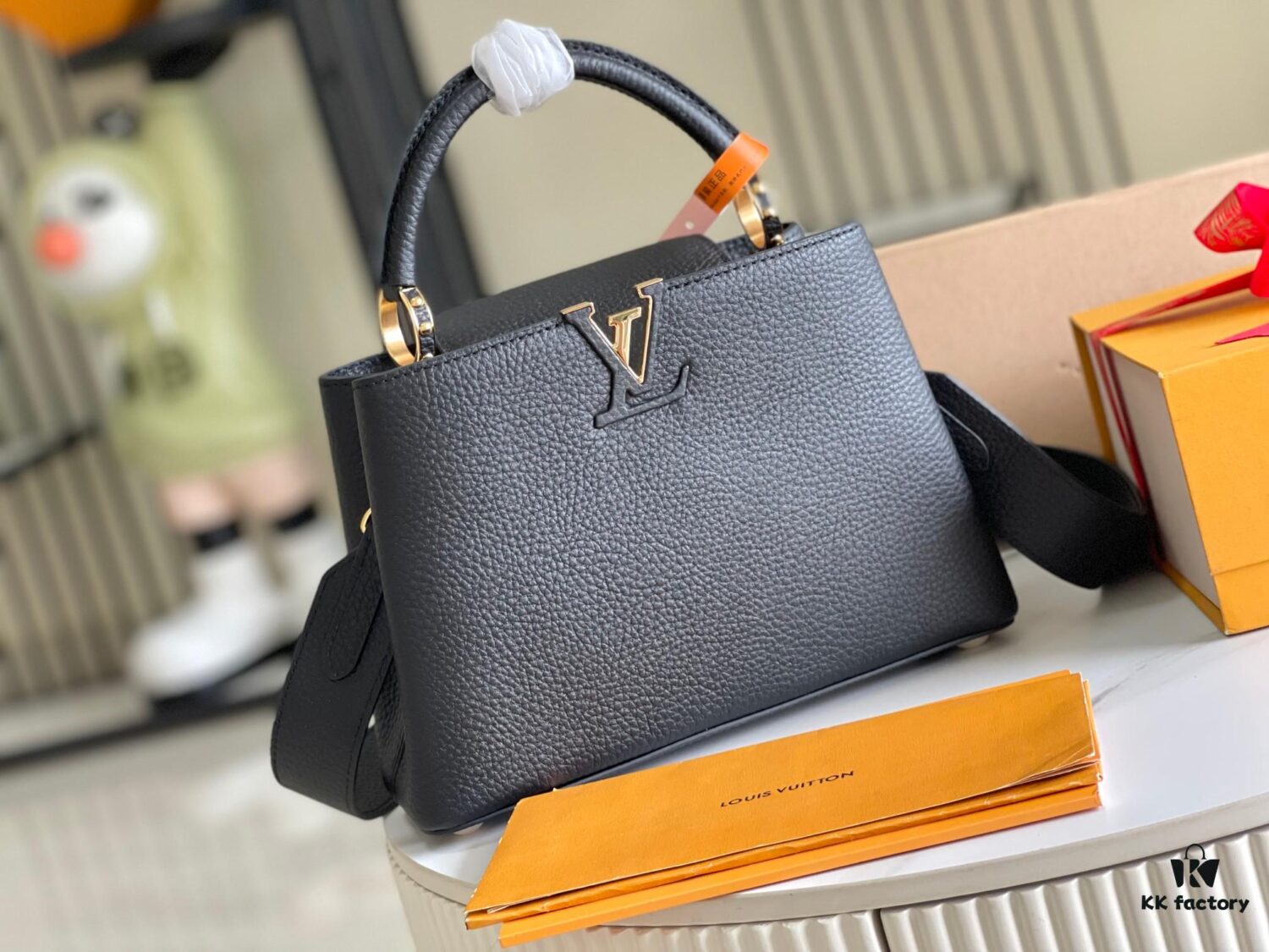 Supreme Quality Full Set Packaging [Premium Original Leather 💋 M48863 M59434 Black with Gold Hardware]
