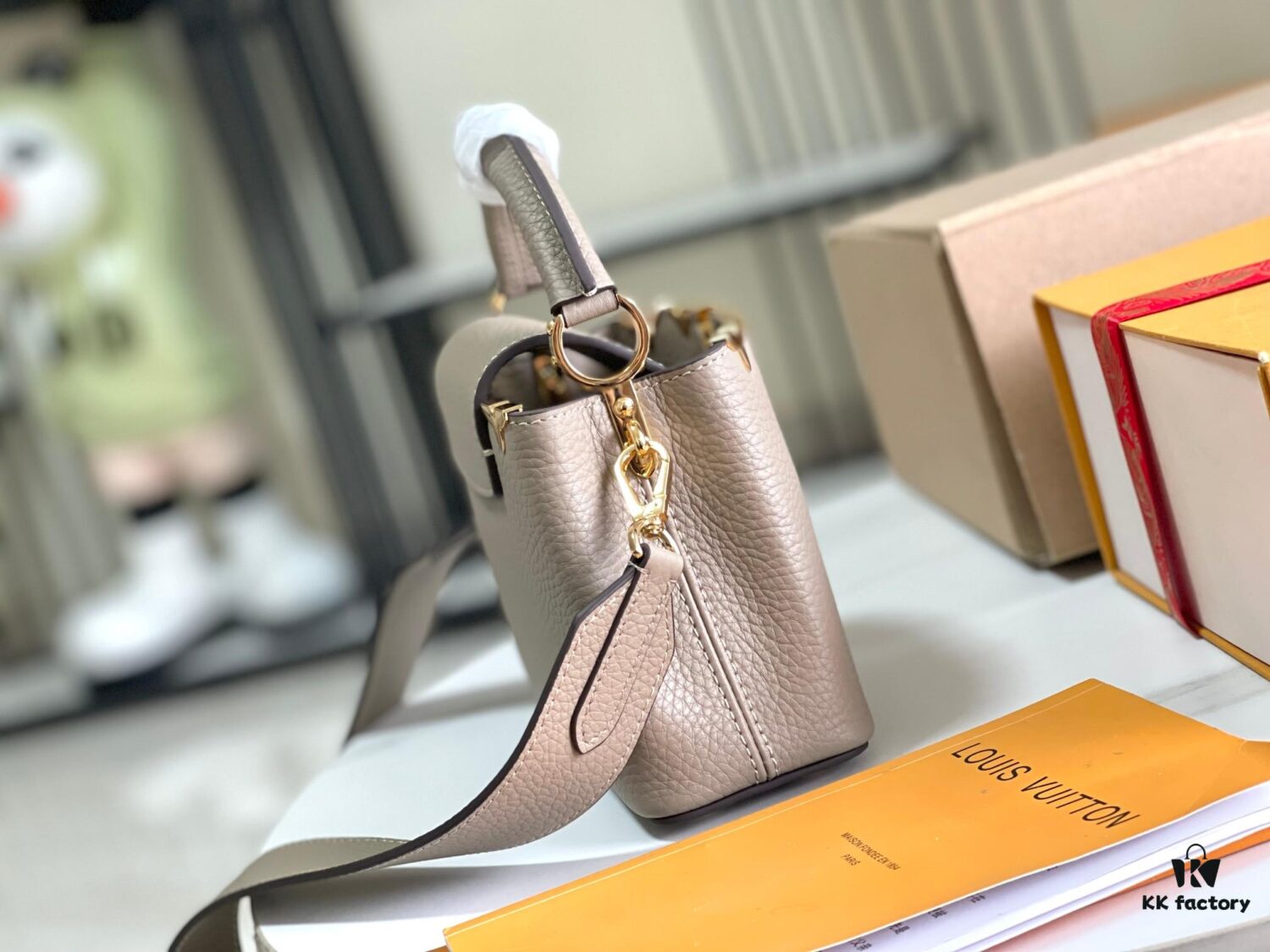 Supreme Grade Full Set Packaging [Premium Original Leather M24567💋 M23330 Elephant Gray Upgraded Hardware]