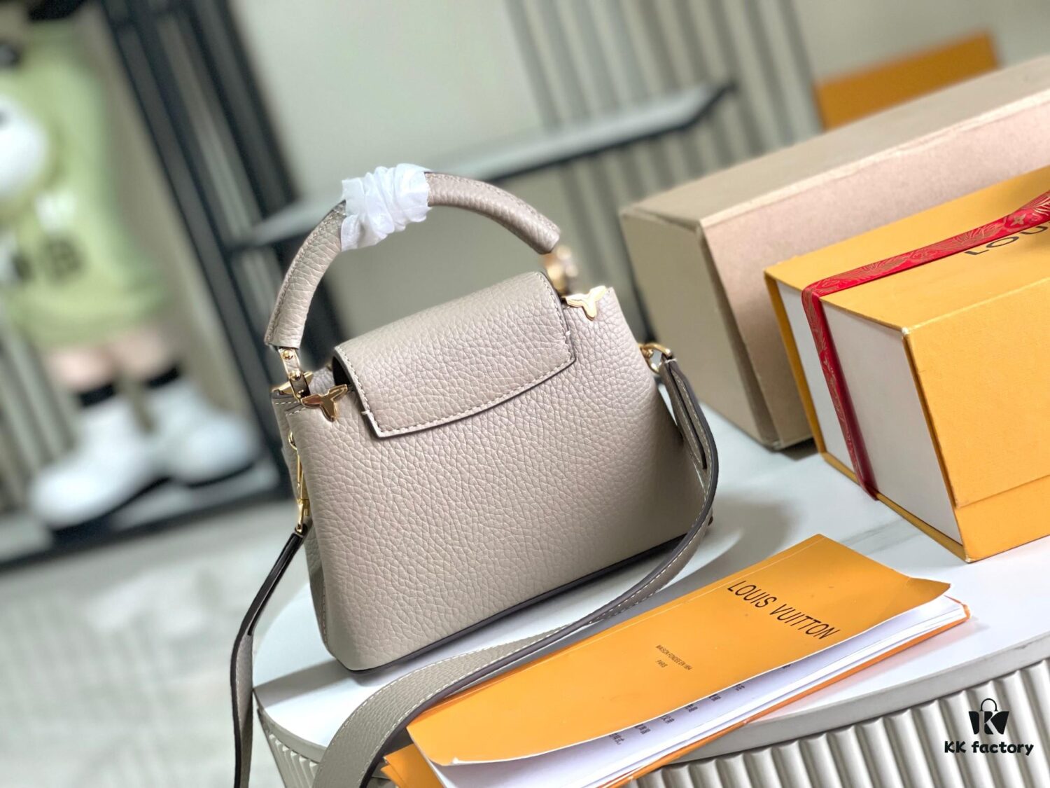 Supreme Grade Full Set Packaging [Premium Original Leather M24567💋 M23330 Elephant Gray Upgraded Hardware]