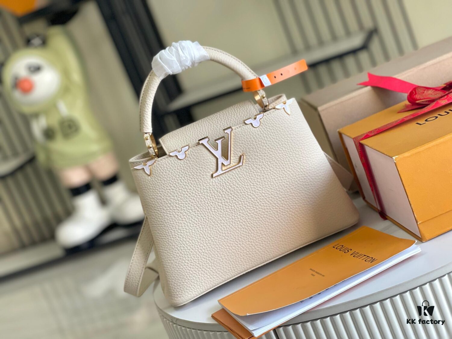 Supreme Grade Complete Set Packaging [Premium Original Leather M23766💋 M23331 White Pearl Shell]