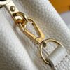 693069226e68136f4d9a4cc0 Capucines Mini Handbag with Detachable Strap, Full-Grain Taurillon Leather with Monogram Flowers and Mother-of-Pearl Details