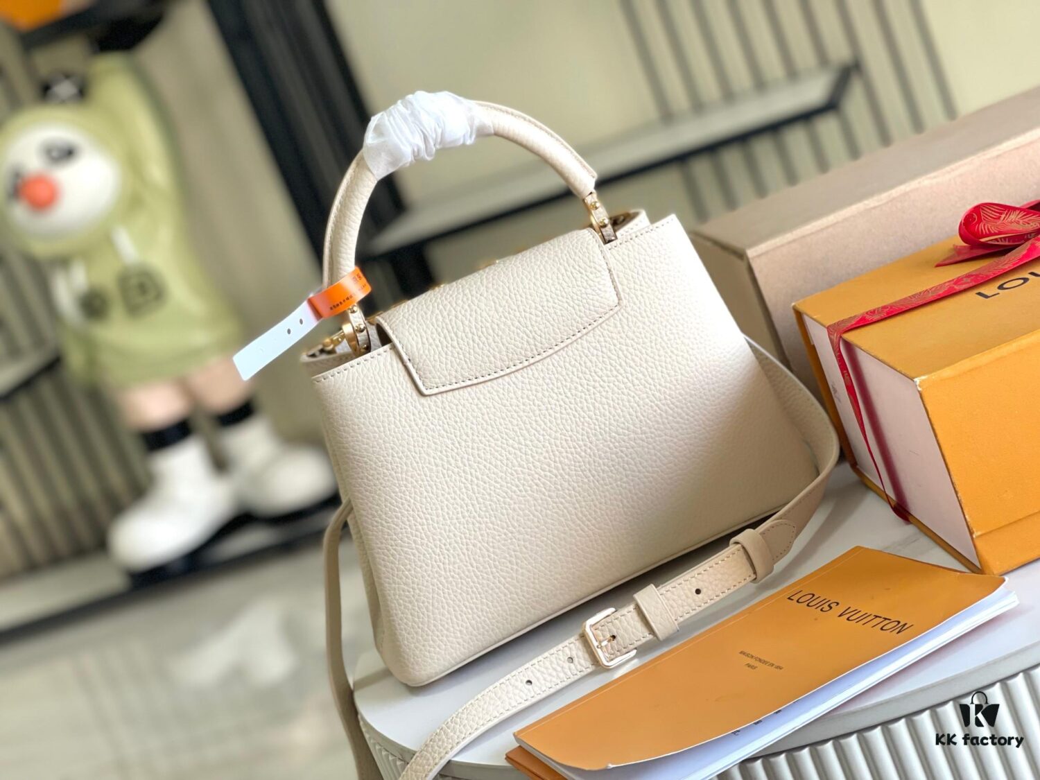 Supreme Grade Complete Set Packaging [Premium Original Leather M23766💋 M23331 White Pearl Shell]