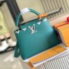 Supreme Grade Full Set Packaging [Premium Original Leather M23766 💋 M23331 Green Mother-of-Pearl Hardware] Capucines Mini Handbag
