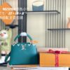 Supreme Grade Full Set Packaging [Premium Original Leather M23766 💋 M23331 Green Mother-of-Pearl Hardware] Capucines Mini Handbag