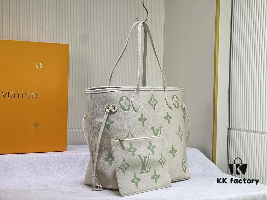 6930693e6e68136f4d9a4cf1 NEVERFULL MM Medium Tote Bag M45684 M45685 M40995 (Embossed) Monogram Montana Leather Handbag