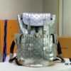6930694a6e68136f4d9a4d0c M58756 M41379 Silver Shiny Christopher Small Backpack