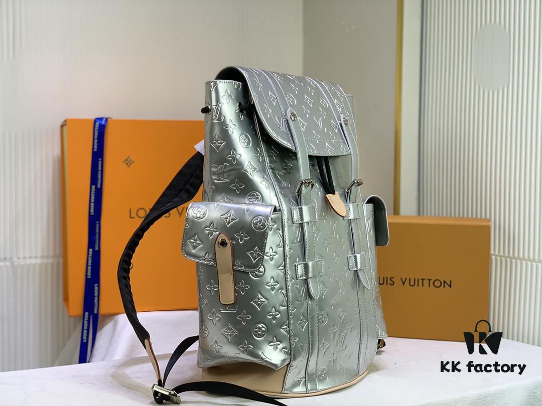 6930694c6e68136f4d9a4d0f M58756 M41379 Silver Shiny Christopher Small Backpack