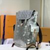 6930694e6e68136f4d9a4d14 M58756 M41379 Silver Shiny Christopher Small Backpack