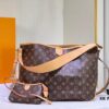 693069756e68136f4d9a4d68 Large Size Upgraded Calfskin Maternal-Child Style LV Vintage Tote Bag M44945, Super Popular Influencer Item, Latest Spring Collection, Versatile Upgraded Shopping Tote