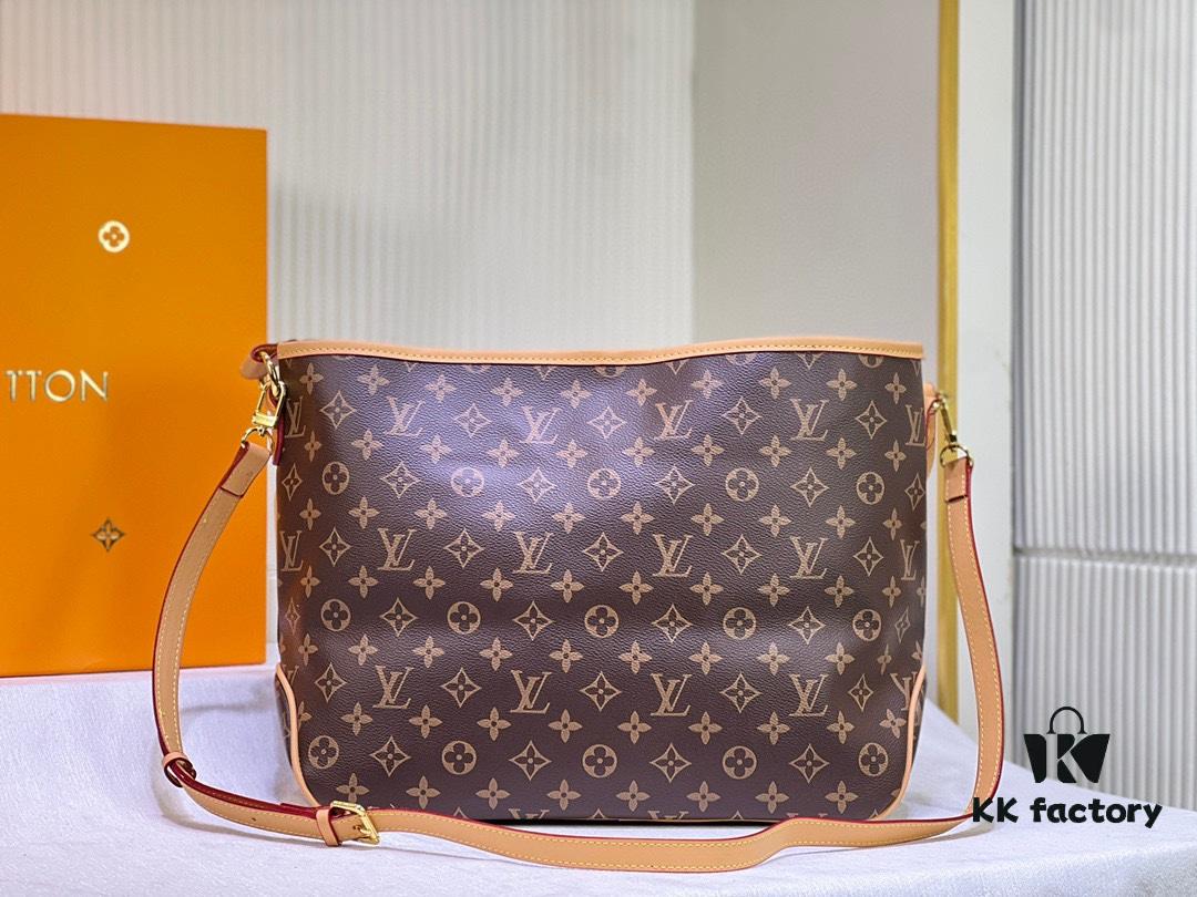 693069766e68136f4d9a4d6d Large Size Upgraded Calfskin Maternal-Child Style LV Vintage Tote Bag M44945, Super Popular Influencer Item, Latest Spring Collection, Versatile Upgraded Shopping Tote