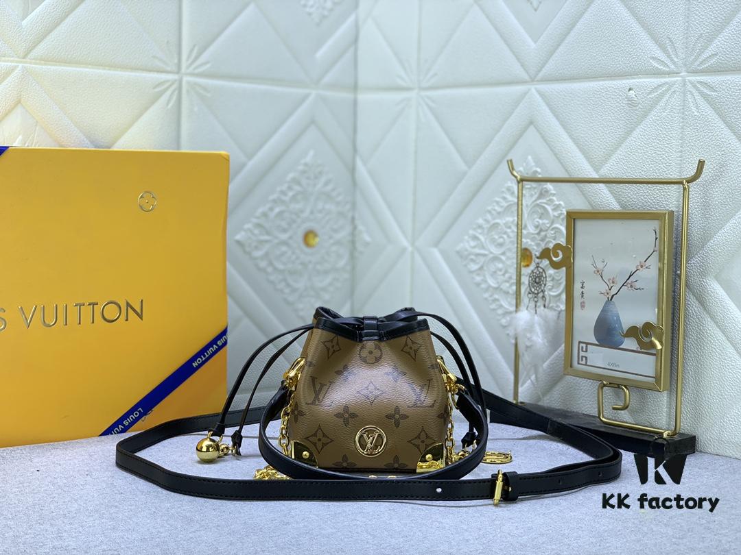 693069b26e68136f4d9a4dd4 Upgraded Original M83227 White Color M82885 Mini Bucket Bag 'Shaomai' Series Online Only Handbag M82885 Yellow Flower (Shaomai Bag)