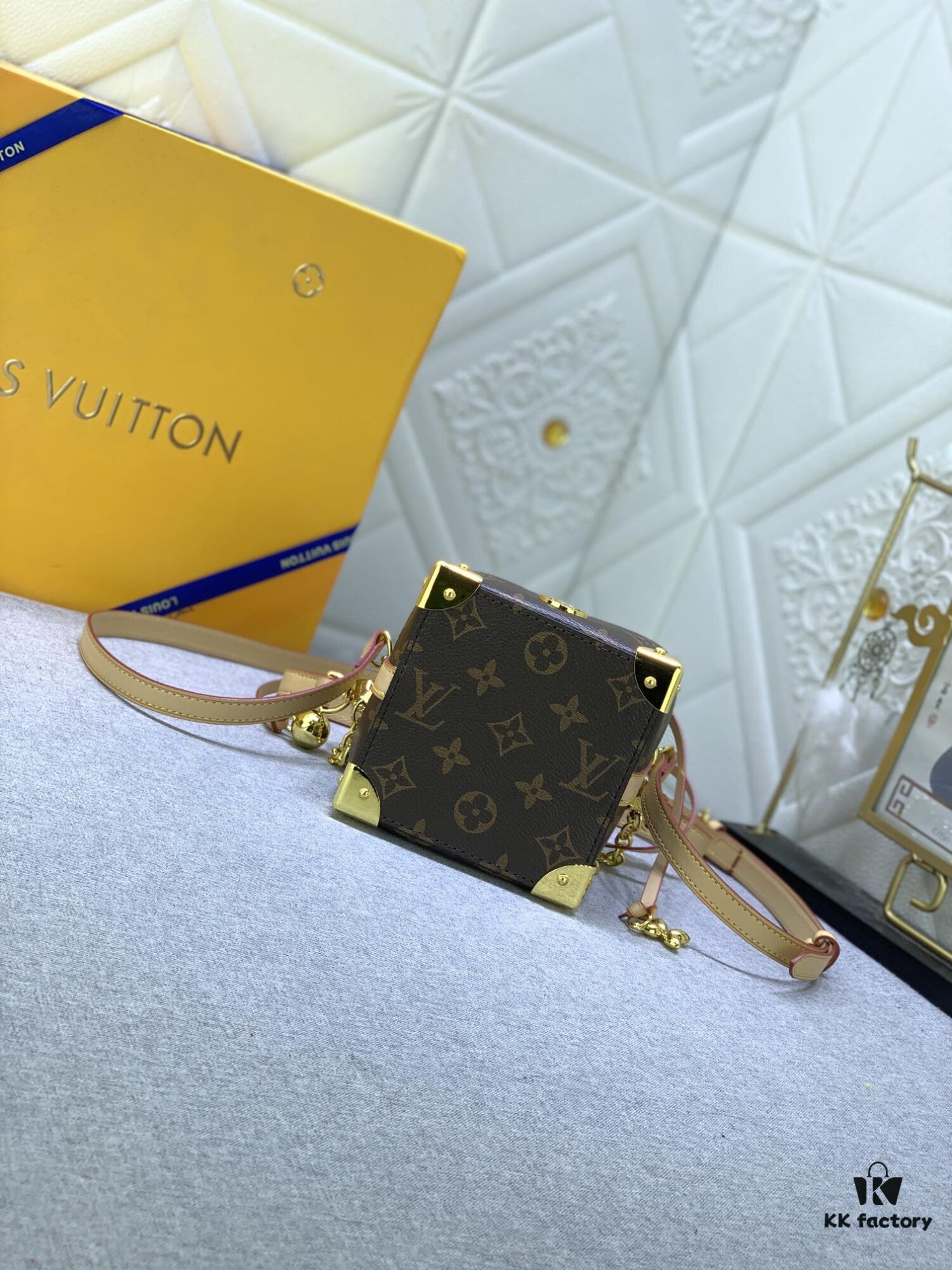 693069b66e68136f4d9a4dd9 Upgraded Original M83227 White Color M82885 Mini Bucket Bag 'Shumai Bag' Collection Online Only Handbag M82885 Yellow Flower (Shumai Bag)