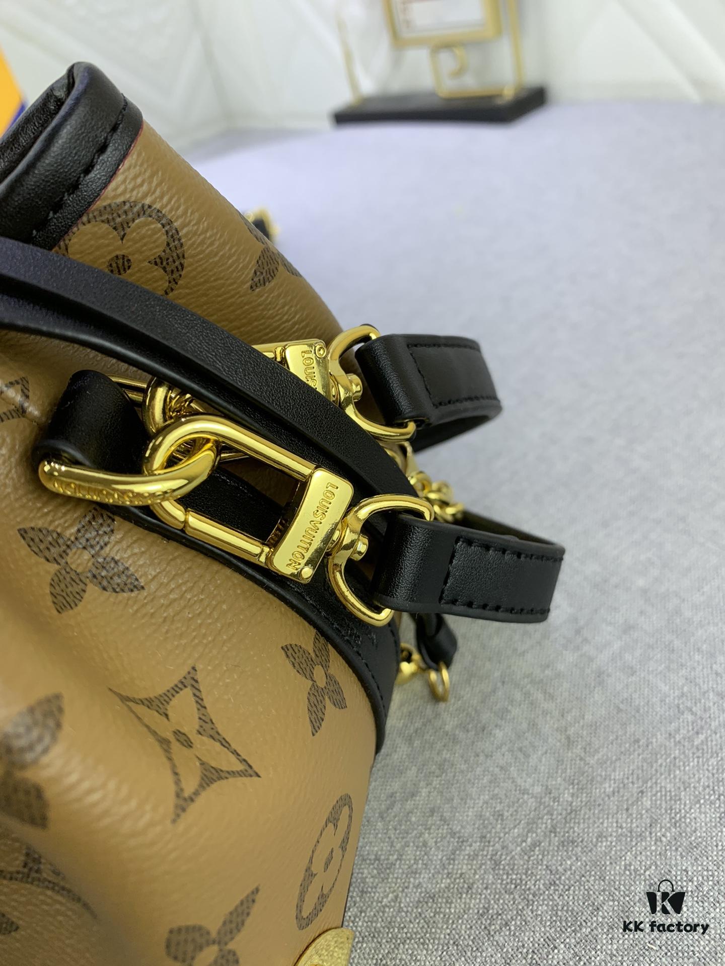 693069ba6e68136f4d9a4ddf Upgraded Original M83227 White Color M82885 Mini Bucket Bag 'Shaomai' Series Online Only Handbag M82885 Yellow Flower (Shaomai Bag)