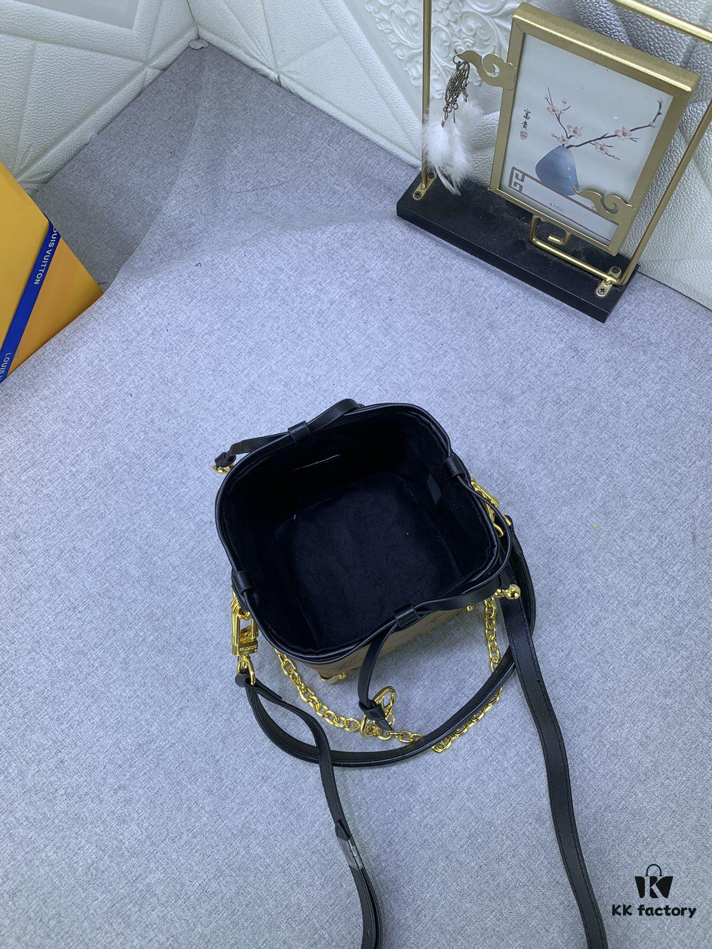 693069bd6e68136f4d9a4de2 Upgraded Original M83227 White Color M82885 Mini Bucket Bag 'Shaomai' Series Online Only Handbag M82885 Yellow Flower (Shaomai Bag)
