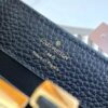693069c36e68136f4d9a4dea Top Grade Full Set Packaging 【Premium Original Factory Leather💋 M95509 Shiny Snake Skin, Black with Python Gold Clasp】 Mini Size