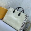 New Arrival [LV CRAFTY ONTHEGO Tote Bag] m45373, m45719 - Large 160, Medium 150, Small Upgraded Original Version, Authentic Woven Handle Strap with Leopard Print Silk Screen