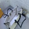 New Arrival [LV CRAFTY ONTHEGO Tote Bag] m45373, m45719 - Large 160, Medium 150, Small Upgraded Original Version, Authentic Woven Handle Strap with Leopard Print Silk Screen