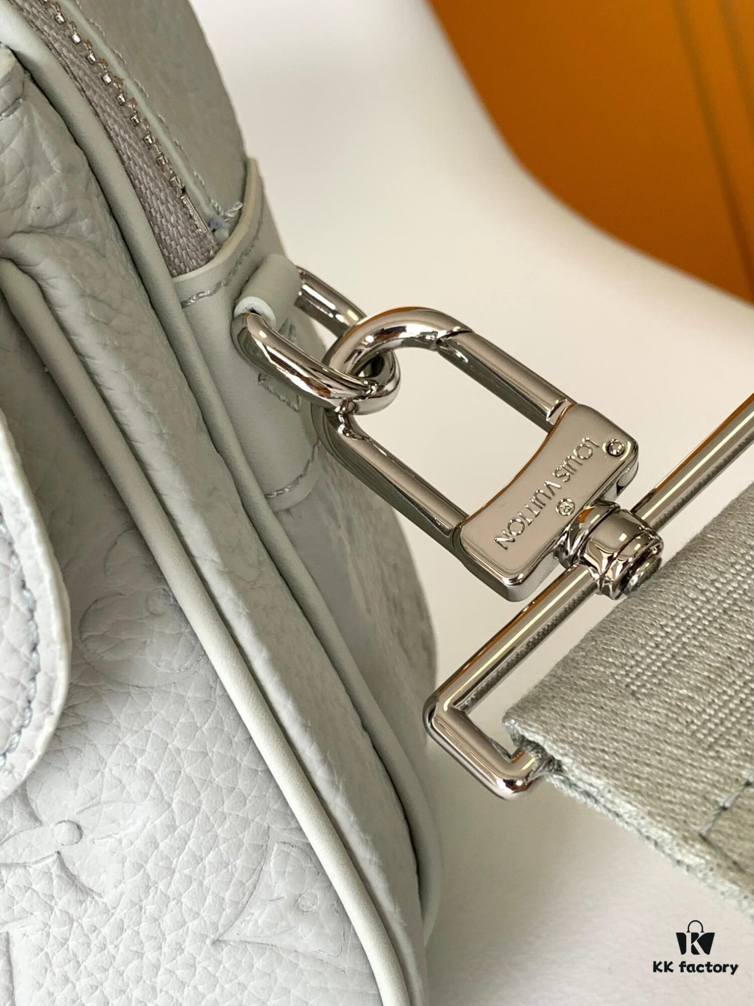 693069d96e68136f4d9a4e0a Top Quality Original Copy New Arrival M23152 Gray Full Leather Embossed Messenger Bag Series - This S Lock Messenger Bag Crafted from Soft Taurillon Leather in Elegant Black with the Brand's Iconic Monogram Embossing
