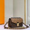 Quality Upgrade [Exclusive Real-shot M46279 Damier, Yellow Flower] LV Sling Bag Mini East West Métis Handbag