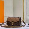Quality Upgrade [Exclusive Real-shot M46279 Damier, Yellow Flower] LV Sling Bag Mini East West Métis Handbag