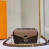 Quality Upgrade [Exclusive Real-shot M46279 Damier, Yellow Flower] LV Sling Bag Mini East West Métis Handbag