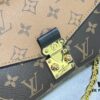 Quality Upgrade [Exclusive Real-shot M46279 Damier, Yellow Flower] LV Sling Bag Mini East West Métis Handbag