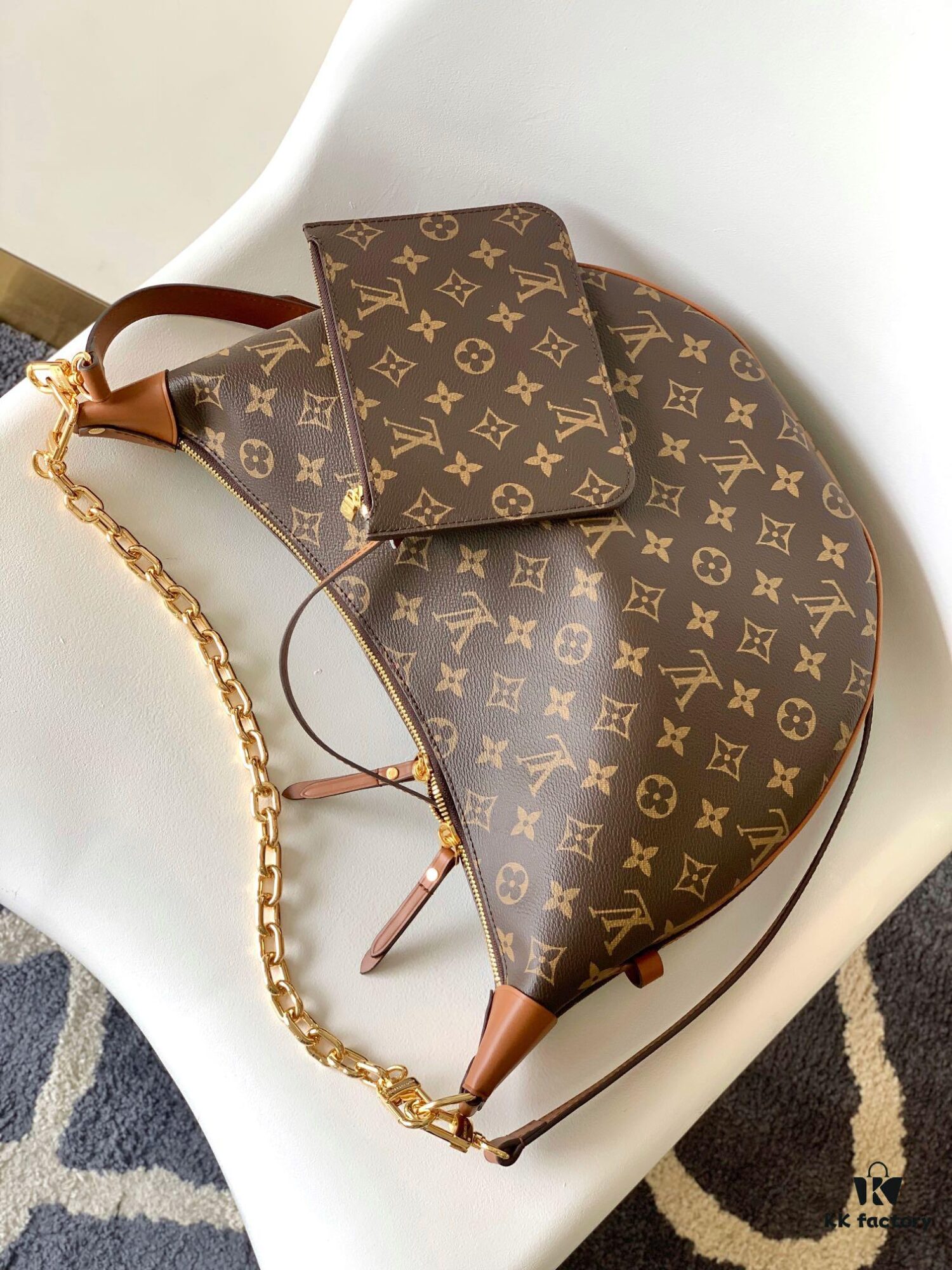 69306a106e68136f4d9a4e7a Top Quality Replica 2022 Runway Latest M46311 Big Moon Bag Classic Monogram with Yellow Flower LV Marel Vintage Handbag