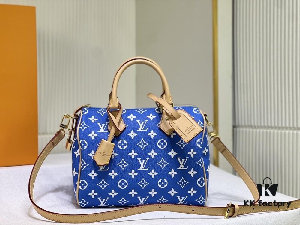 69306a396e68136f4d9a4ece New LV 2024 Spring/Summer Non-Dong Design Speedy Safety Lock, Polished Heavy Carving, Metal Luggage Tag, Key Fob with Dove Engraving, Italian Imported Color-Changing Calfskin Trim, Adjustable Shoulder Strap Lock