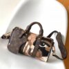69306a596e68136f4d9a4f0f Keepall Bandoulière 25 Bag from LV Portrait Collection with M46678 Eyes and M46701 White Flowers, Exclusive Original Stock