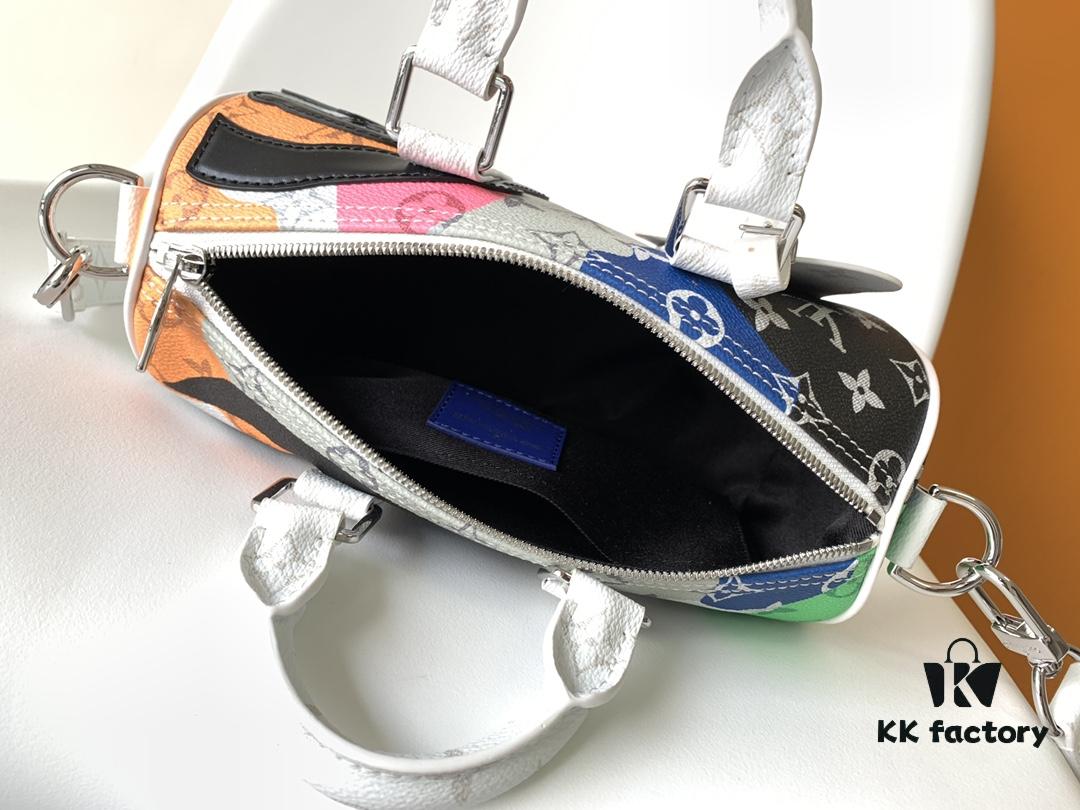 69306a5f6e68136f4d9a4f1a Keepall Bandoulière 25 Bag from LV Portrait Collection M46678 Eyes M46701 White Flowers Exclusive Original Order